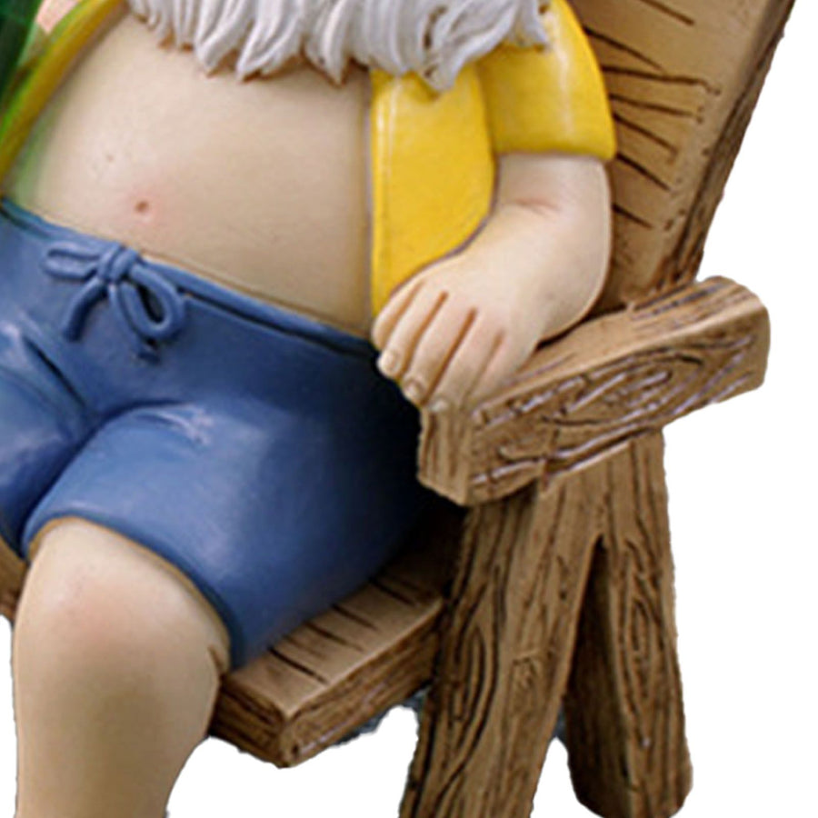 Funny Gnome Statues Resin Drinking Beer Gnomes Decorations for Indoor Lawn Yard Patio
