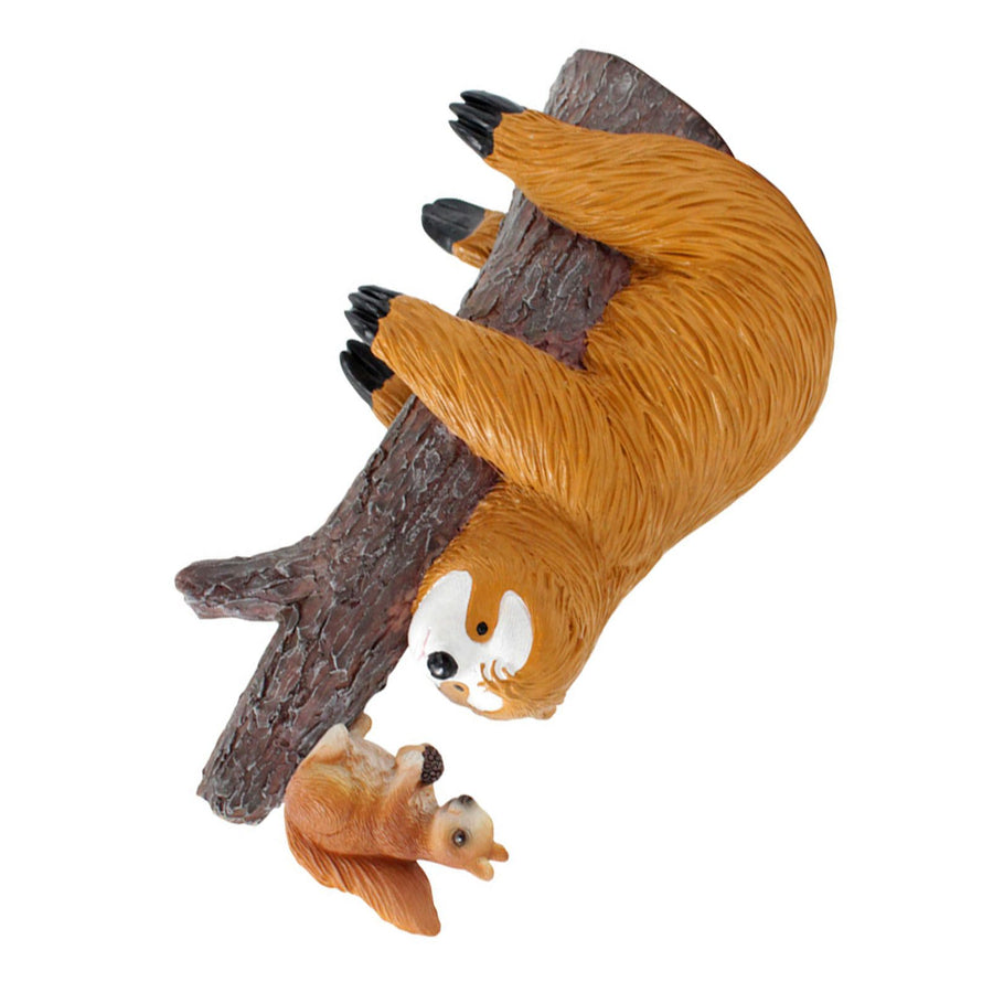 Sloth and Squirrel Tree Hugger Funny Cute Resin Sloth Napping Hanging Decoration for Tree Garden Outdoor