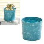 10Pcs Planting Pots Plastic Succulent Flower Pots Gardening Aloe Succulent Flower Pots for Balcony Office Blue