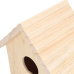 Bird House Paintable Unfinished Wood Bird Breeding Nesting Box for Pet Birds Rest Relax