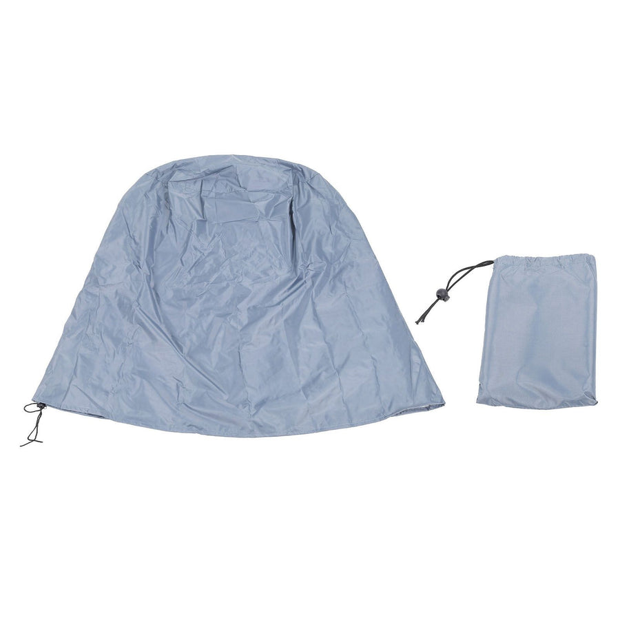 Fountain Cover 420D Oxford Cloth Water Resistant Dust Resistant Sun Proof with Drawstring Garden Fountain Protector for Winter Grey
