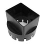 Rain Gutter Downspout Adapter 3x4 Inch PVC Square Rain Gutter to Drain Pipe Adapter for Outdoor Black