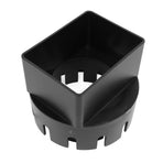 Rain Gutter Downspout Adapter 3x4 Inch PVC Square Rain Gutter to Drain Pipe Adapter for Outdoor Black