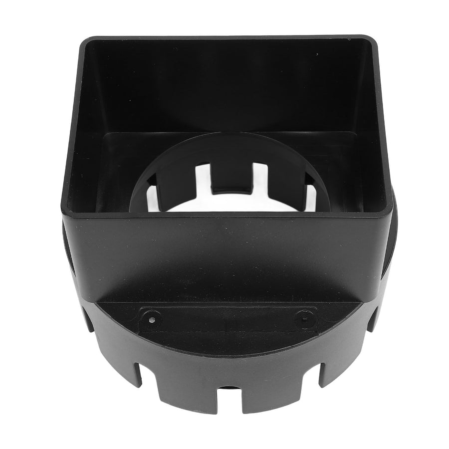 Rain Gutter Downspout Adapter 3x4 Inch PVC Square Rain Gutter to Drain Pipe Adapter for Outdoor Black