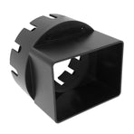 Rain Gutter Downspout Adapter 3x4 Inch PVC Square Rain Gutter to Drain Pipe Adapter for Outdoor Black