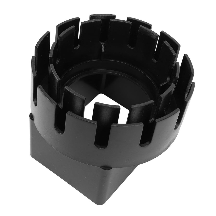 Rain Gutter Downspout Adapter 3x4 Inch PVC Square Rain Gutter to Drain Pipe Adapter for Outdoor Black