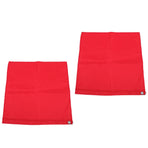 2PCS Horse Training Flag Abrasion Resistant Portable Equestrian Nylon Training Flag for Activity Entertainment Red
