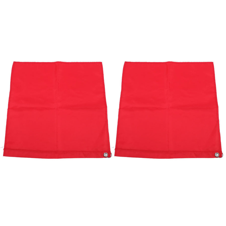 2PCS Horse Training Flag Abrasion Resistant Portable Equestrian Nylon Training Flag for Activity Entertainment Red