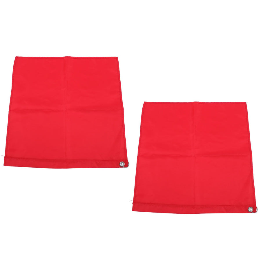 2PCS Horse Training Flag Abrasion Resistant Portable Equestrian Nylon Training Flag for Activity Entertainment Red