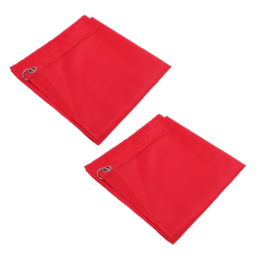 2PCS Horse Training Flag Abrasion Resistant Portable Equestrian Nylon Training Flag for Activity Entertainment Red