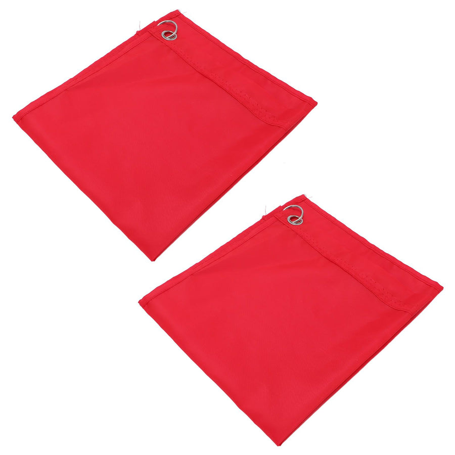 2PCS Horse Training Flag Abrasion Resistant Portable Equestrian Nylon Training Flag for Activity Entertainment Red