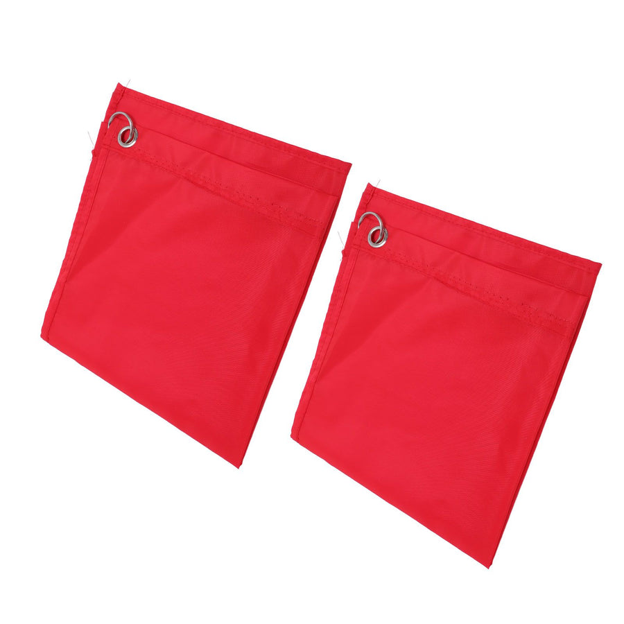 2PCS Horse Training Flag Abrasion Resistant Portable Equestrian Nylon Training Flag for Activity Entertainment Red