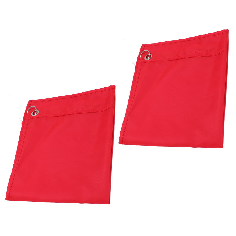 2PCS Horse Training Flag Abrasion Resistant Portable Equestrian Nylon Training Flag for Activity Entertainment Red