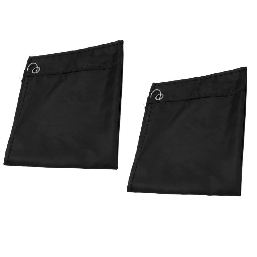 2PCS Horse Training Flag Abrasion Resistant Portable Equestrian Nylon Training Flag for Activity Entertainment Black