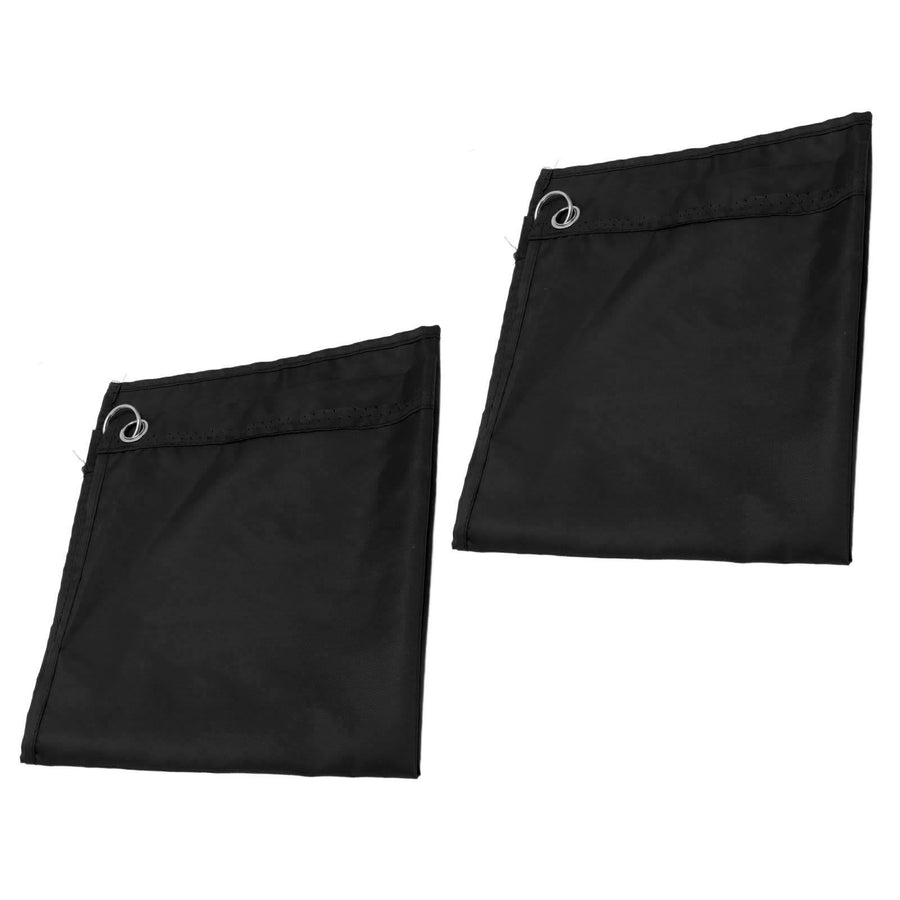 2PCS Horse Training Flag Abrasion Resistant Portable Equestrian Nylon Training Flag for Activity Entertainment Black
