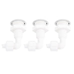 3PCS Hot Tub Twisting Bow Bubble Air Nozzle Rugged PVC Hot Tub Air Jet Massage Bathtub Nozzle for Swimming Pool