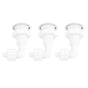3PCS Hot Tub Twisting Bow Bubble Air Nozzle Rugged PVC Hot Tub Air Jet Massage Bathtub Nozzle for Swimming Pool