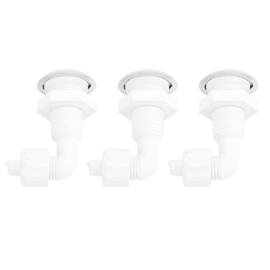 3PCS Hot Tub Twisting Bow Bubble Air Nozzle Rugged PVC Hot Tub Air Jet Massage Bathtub Nozzle for Swimming Pool