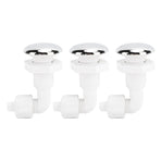 3PCS Hot Tub Twisting Bow Bubble Air Nozzle Rugged PVC Hot Tub Air Jet Massage Bathtub Nozzle for Swimming Pool