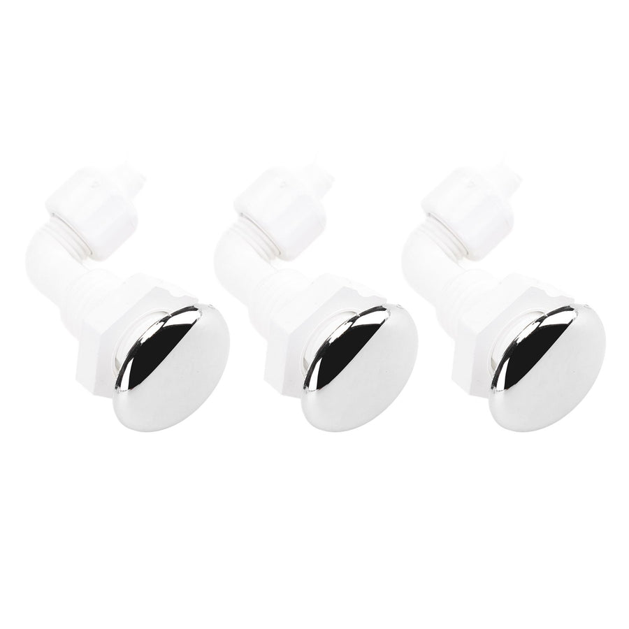 3PCS Hot Tub Twisting Bow Bubble Air Nozzle Rugged PVC Hot Tub Air Jet Massage Bathtub Nozzle for Swimming Pool