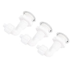 3PCS Hot Tub Twisting Bow Bubble Air Nozzle Rugged PVC Hot Tub Air Jet Massage Bathtub Nozzle for Swimming Pool