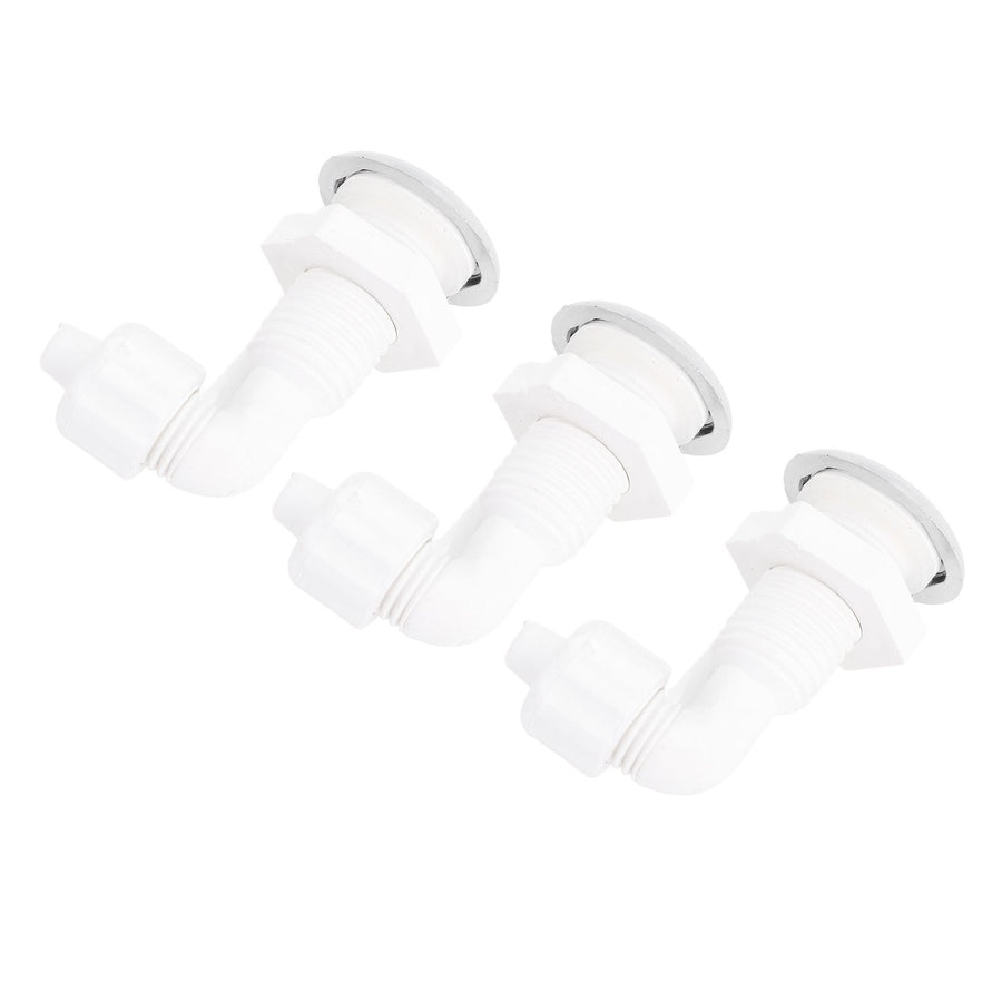 3PCS Hot Tub Twisting Bow Bubble Air Nozzle Rugged PVC Hot Tub Air Jet Massage Bathtub Nozzle for Swimming Pool