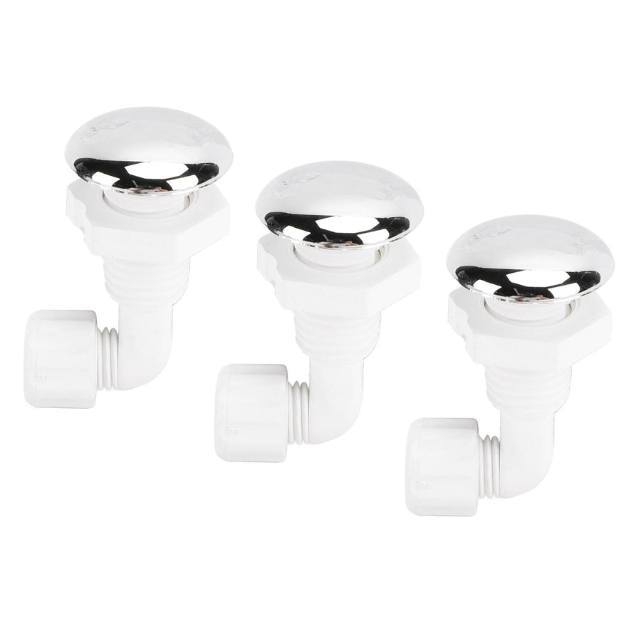 3PCS Hot Tub Twisting Bow Bubble Air Nozzle Rugged PVC Hot Tub Air Jet Massage Bathtub Nozzle for Swimming Pool