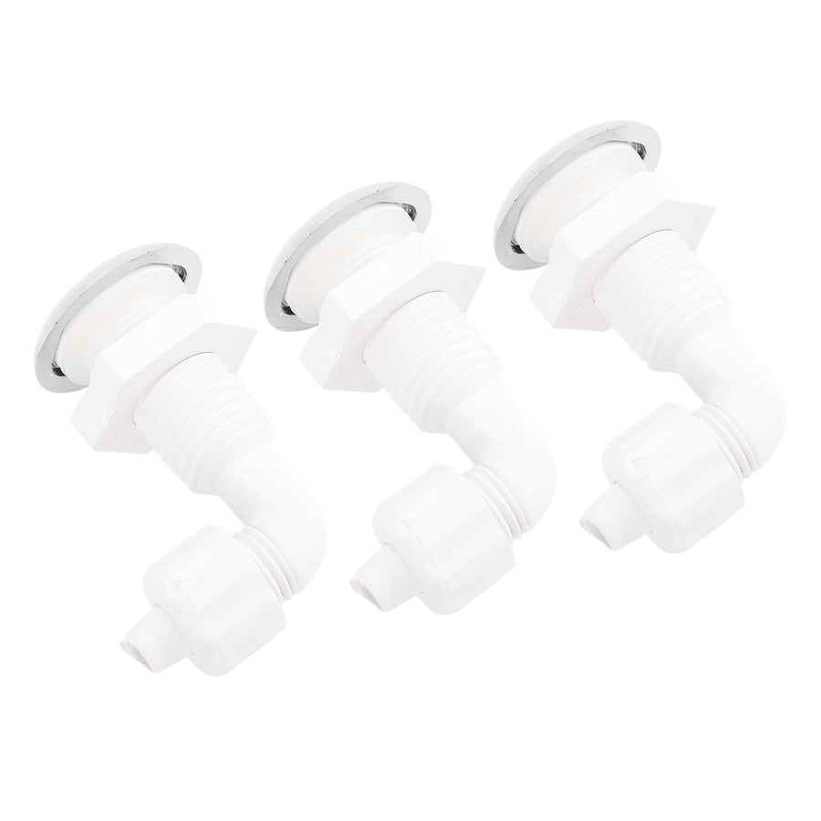 3PCS Hot Tub Twisting Bow Bubble Air Nozzle Rugged PVC Hot Tub Air Jet Massage Bathtub Nozzle for Swimming Pool