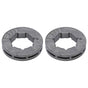2PCS Rim Sprocket 325 9 Iron 9 Tooth Lawnmower Sprocket Drive Rim Replacement for Jonsered
