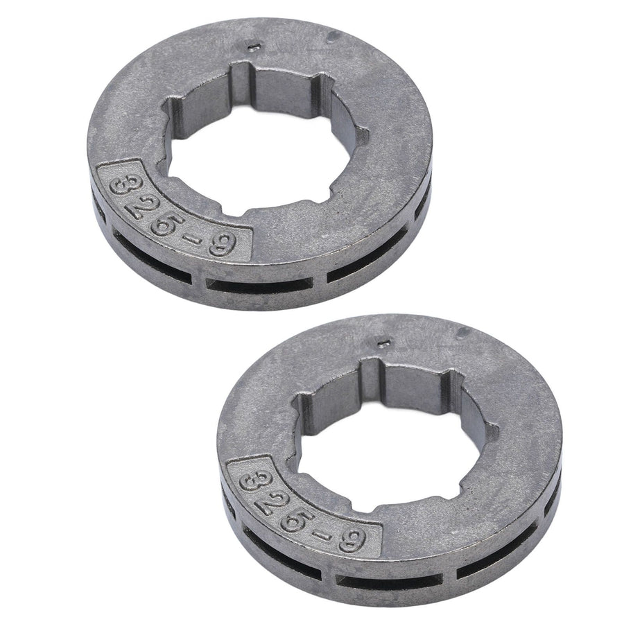 2PCS Rim Sprocket 325 9 Iron 9 Tooth Lawnmower Sprocket Drive Rim Replacement for Jonsered