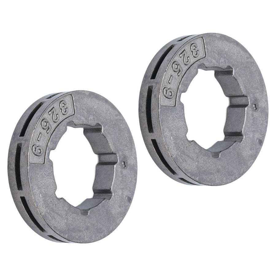 2PCS Rim Sprocket 325 9 Iron 9 Tooth Lawnmower Sprocket Drive Rim Replacement for Jonsered