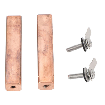 2 Sets Swimming Pool Copper Electrodes Effective Ionization Low Power Consumption for Power Ionizer Chamber