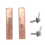 2 Sets Swimming Pool Copper Electrodes Effective Ionization Low Power Consumption for Power Ionizer Chamber