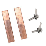 2 Sets Swimming Pool Copper Electrodes Effective Ionization Low Power Consumption for Power Ionizer Chamber