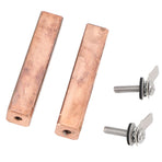2 Sets Swimming Pool Copper Electrodes Effective Ionization Low Power Consumption for Power Ionizer Chamber