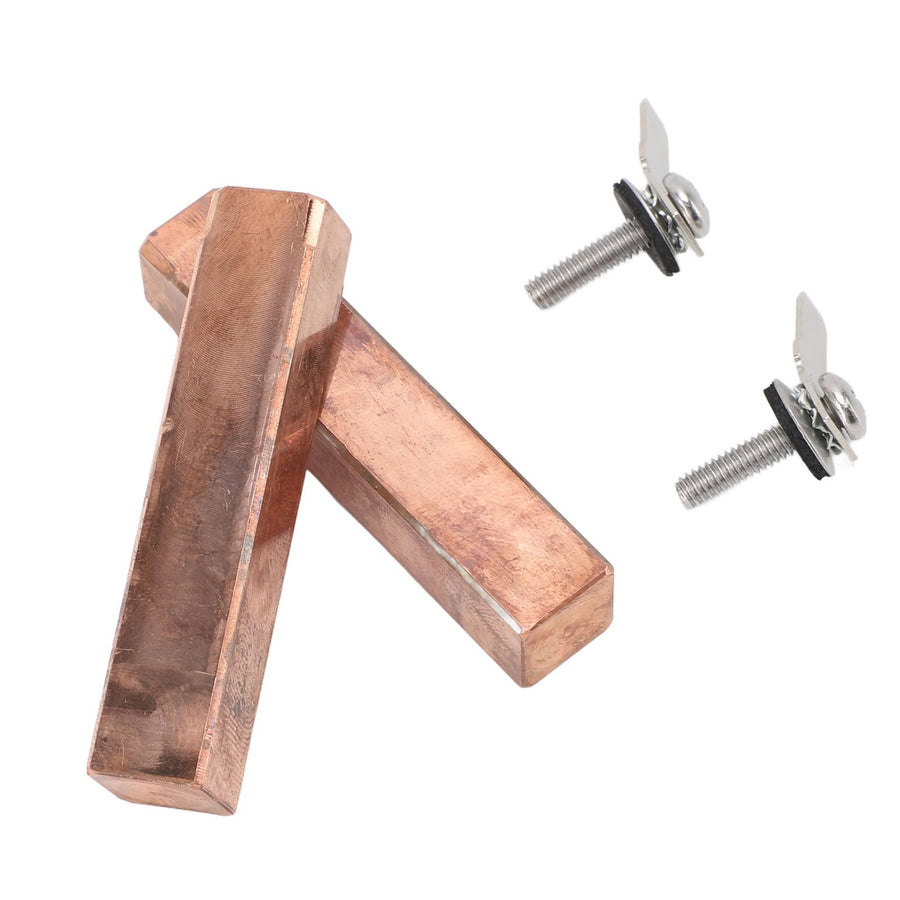2 Sets Swimming Pool Copper Electrodes Effective Ionization Low Power Consumption for Power Ionizer Chamber