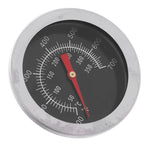 Oven Thermometer 52mm Large Dial M8 Thread Stainless Steel BBQ Grill Temperature Gauge for Cooking
