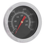Oven Thermometer 52mm Large Dial M8 Thread Stainless Steel BBQ Grill Temperature Gauge for Cooking