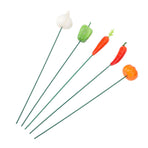 5Pcs Garden Stake Decoration Weather Proof Multifunctional Stable Support Lawn Stake Ornament for Yard Flower Pot Outdoor A Style