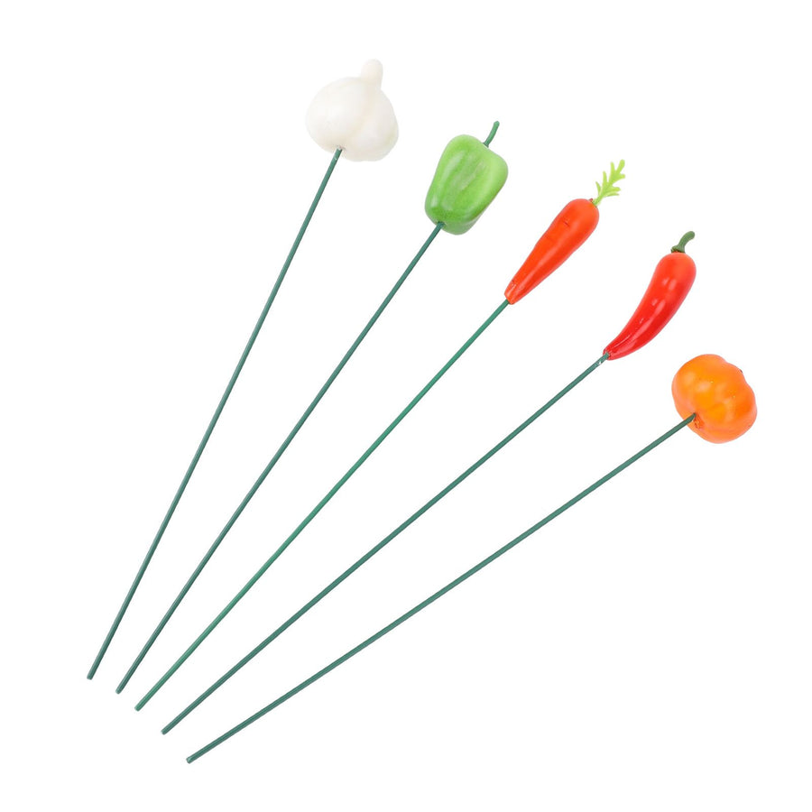 5Pcs Garden Stake Decoration Weather Proof Multifunctional Stable Support Lawn Stake Ornament for Yard Flower Pot Outdoor A Style