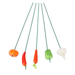 5Pcs Garden Stake Decoration Weather Proof Multifunctional Stable Support Lawn Stake Ornament for Yard Flower Pot Outdoor A Style