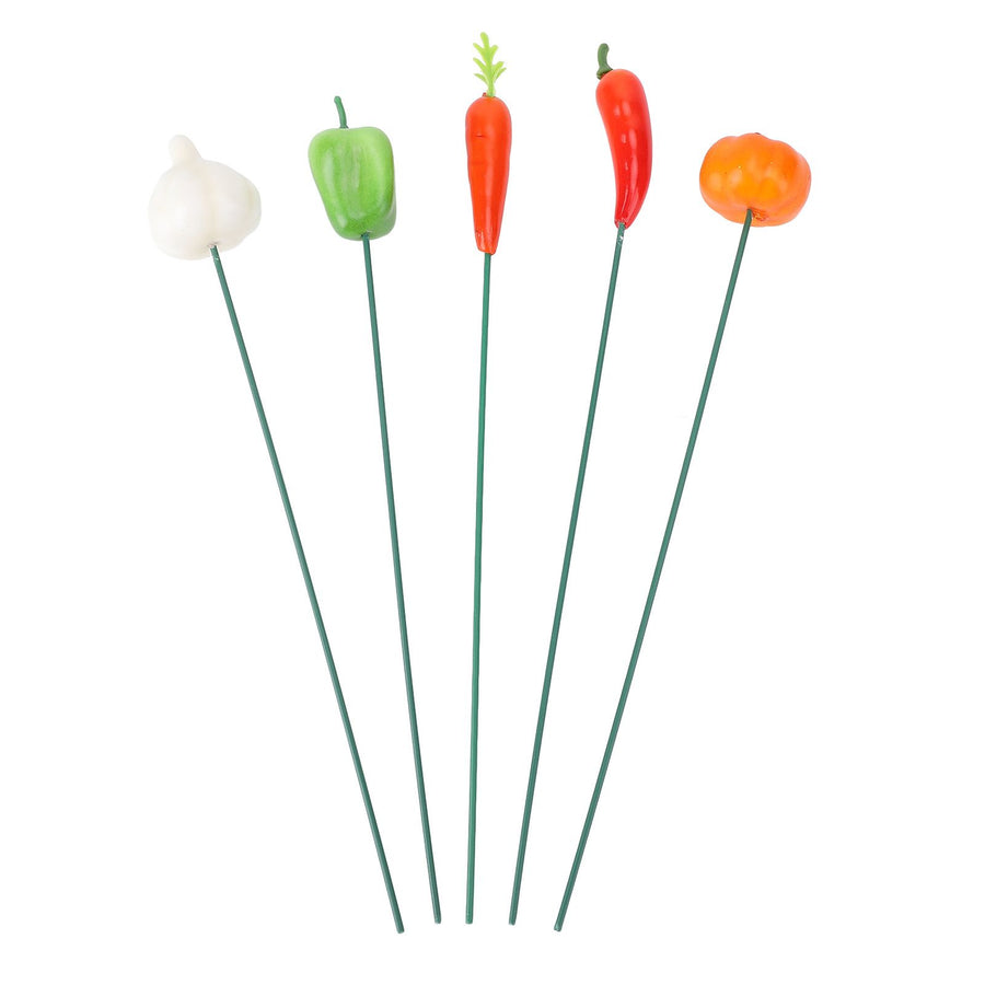 5Pcs Garden Stake Decoration Weather Proof Multifunctional Stable Support Lawn Stake Ornament for Yard Flower Pot Outdoor A Style