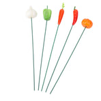5Pcs Garden Stake Decoration Weather Proof Multifunctional Stable Support Lawn Stake Ornament for Yard Flower Pot Outdoor A Style