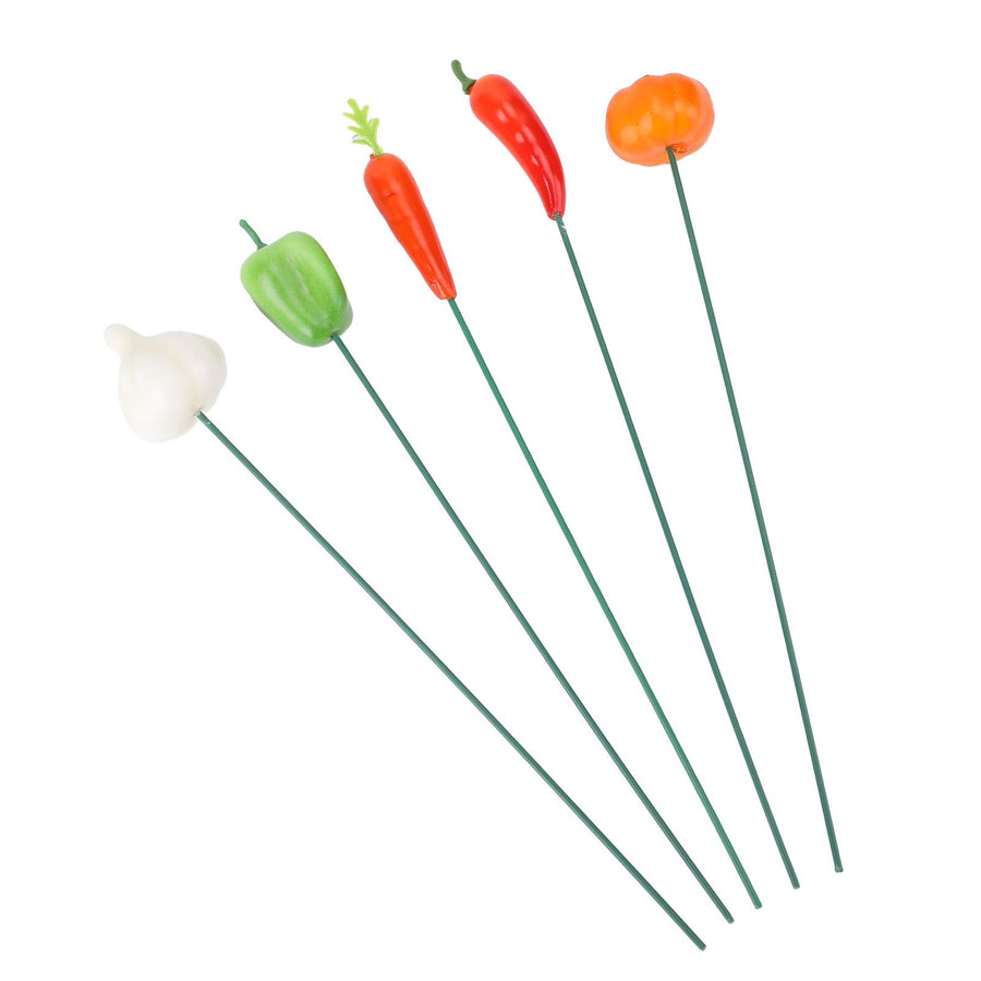 5Pcs Garden Stake Decoration Weather Proof Multifunctional Stable Support Lawn Stake Ornament for Yard Flower Pot Outdoor A Style
