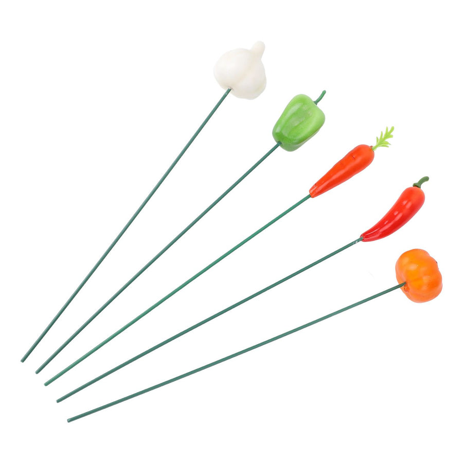 5Pcs Garden Stake Decoration Weather Proof Multifunctional Stable Support Lawn Stake Ornament for Yard Flower Pot Outdoor A Style