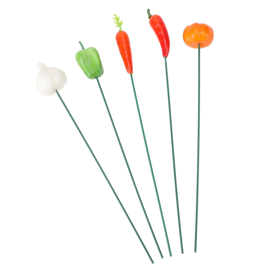 5Pcs Garden Stake Decoration Weather Proof Multifunctional Stable Support Lawn Stake Ornament for Yard Flower Pot Outdoor A Style