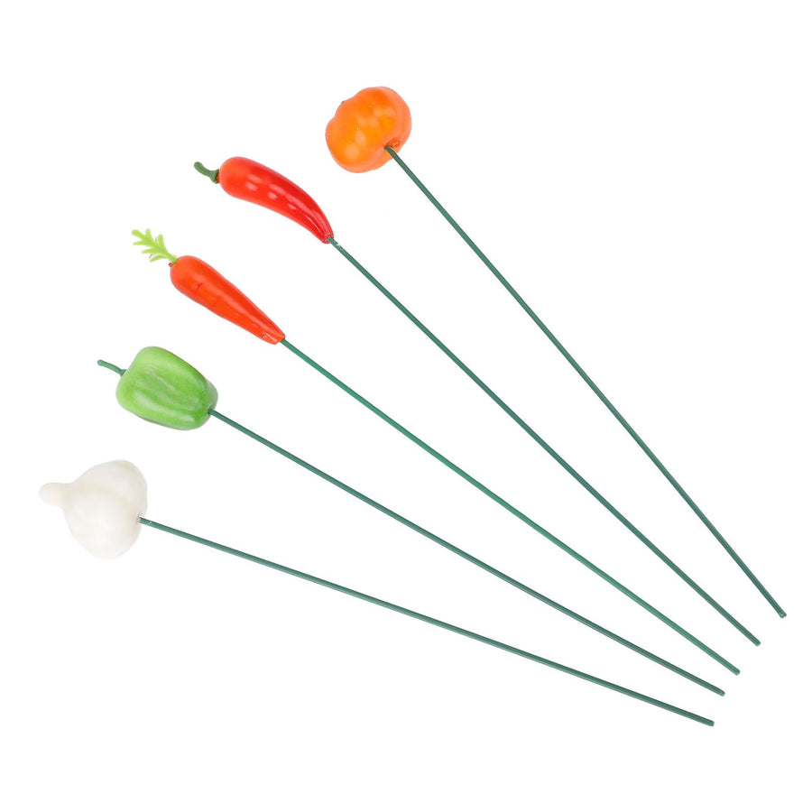 5Pcs Garden Stake Decoration Weather Proof Multifunctional Stable Support Lawn Stake Ornament for Yard Flower Pot Outdoor A Style