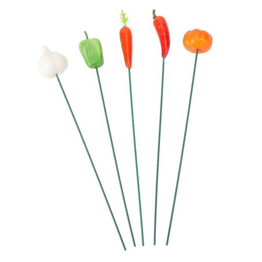 5Pcs Garden Stake Decoration Weather Proof Multifunctional Stable Support Lawn Stake Ornament for Yard Flower Pot Outdoor A Style