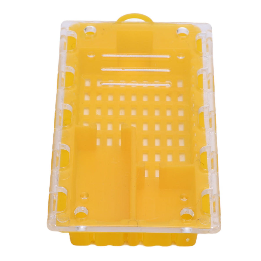 10pcs Queen Bee Cage Plastic Queen Bee Transporting Catcher Beekeeping Supplies Beekeeper Equipment Yellow