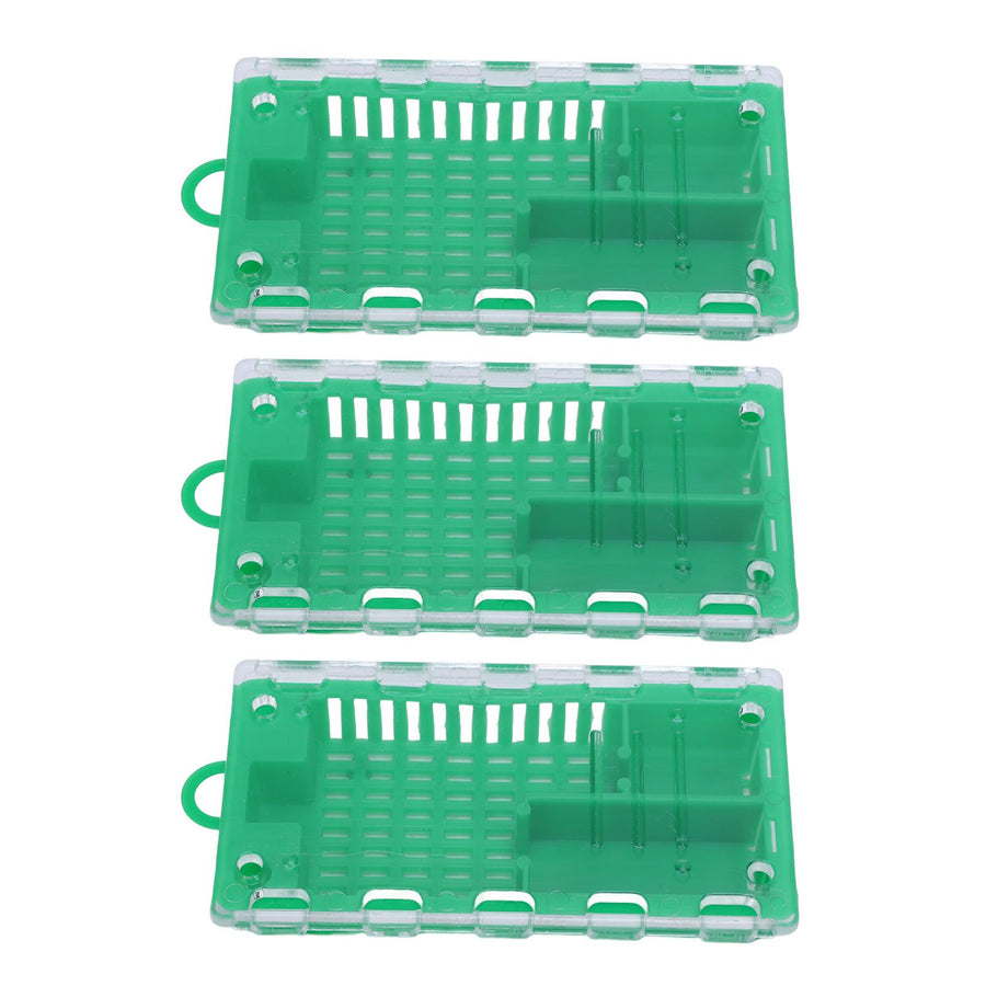 10pcs Queen Bee Cage Plastic Queen Bee Transporting Catcher Beekeeping Supplies Beekeeper Equipment Green